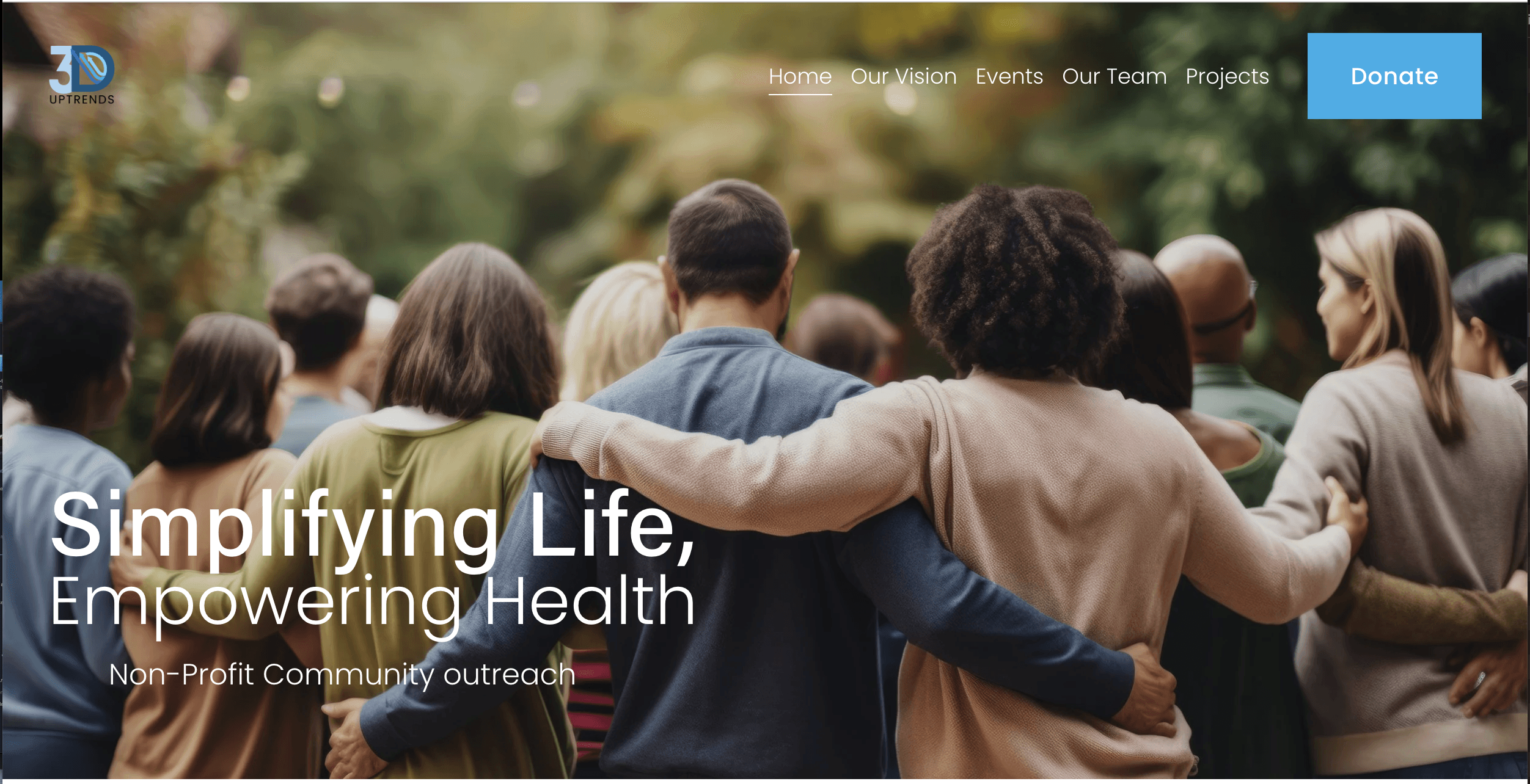 3DupTrends Community Services website