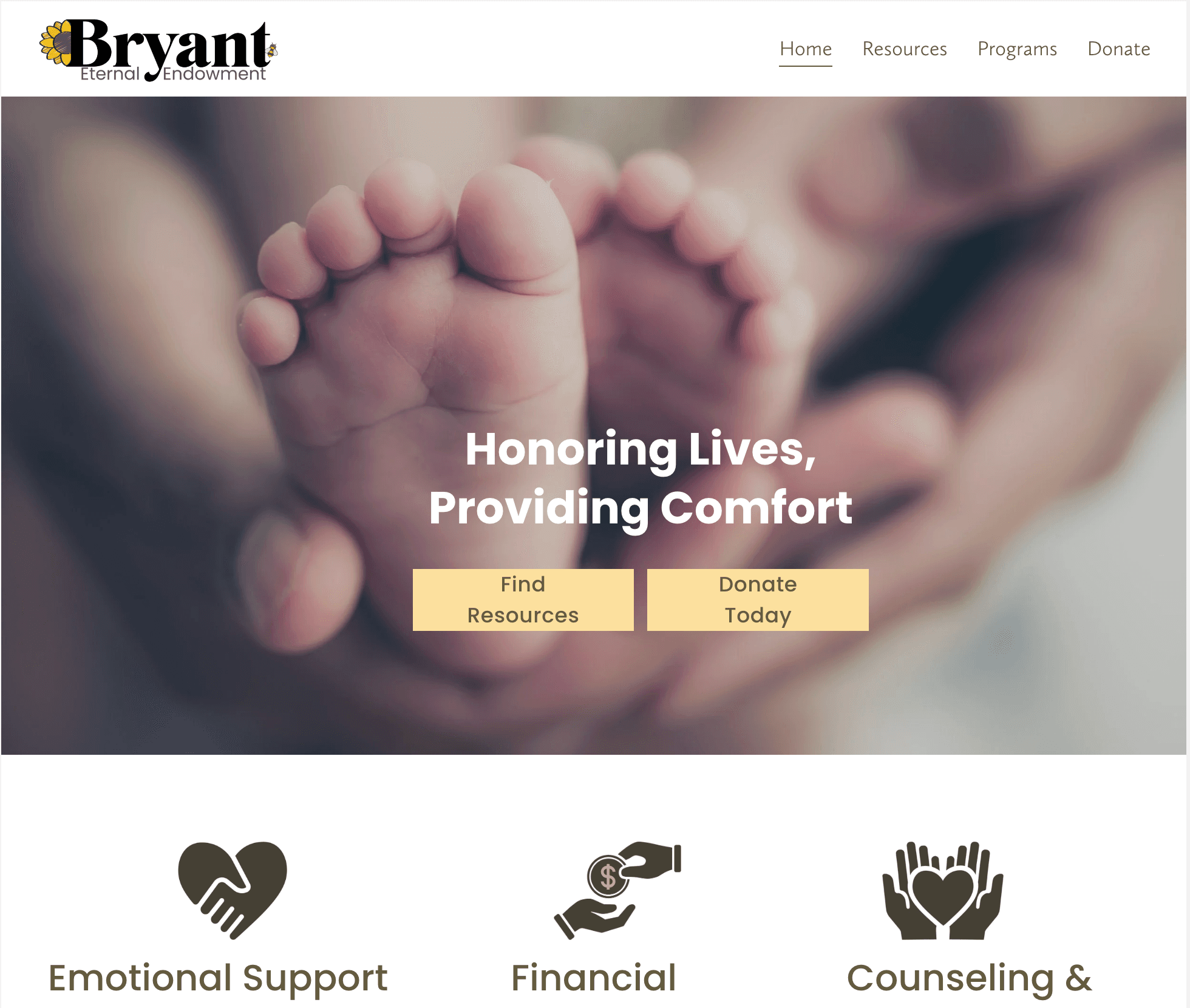 Bryant Eternal Endowment website